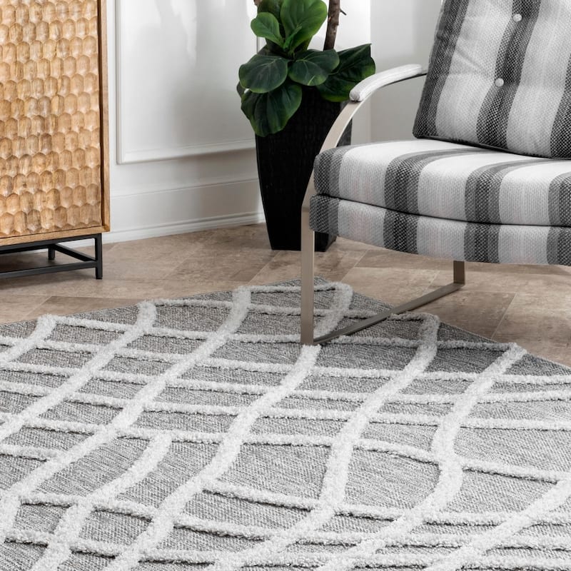 Nuloom Midwest Raised Fishnet Trellis Area Rug
