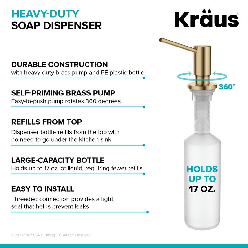 Kraus Kitchen Soap and Lotion Dispenser