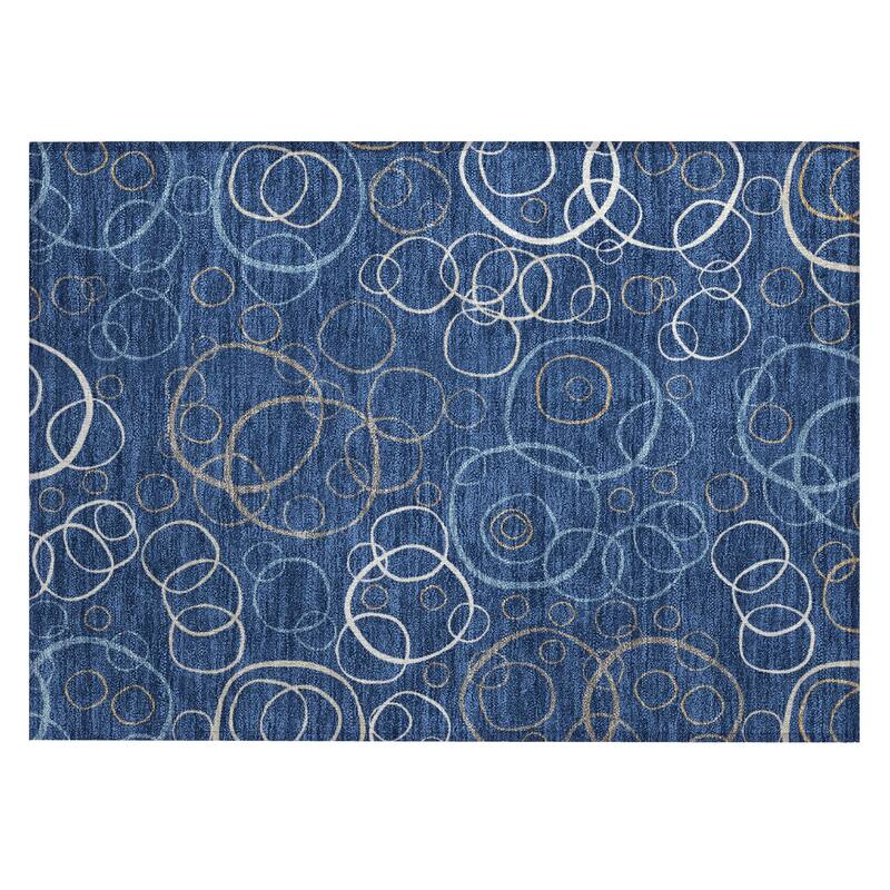 Machine Washable Indoor/ Outdoor Contemporary Nexus Chantille Rug