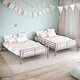 preview thumbnail 13 of 31, Full Over Full Metal Bunk Bed with Contemporary Design & Safety Features