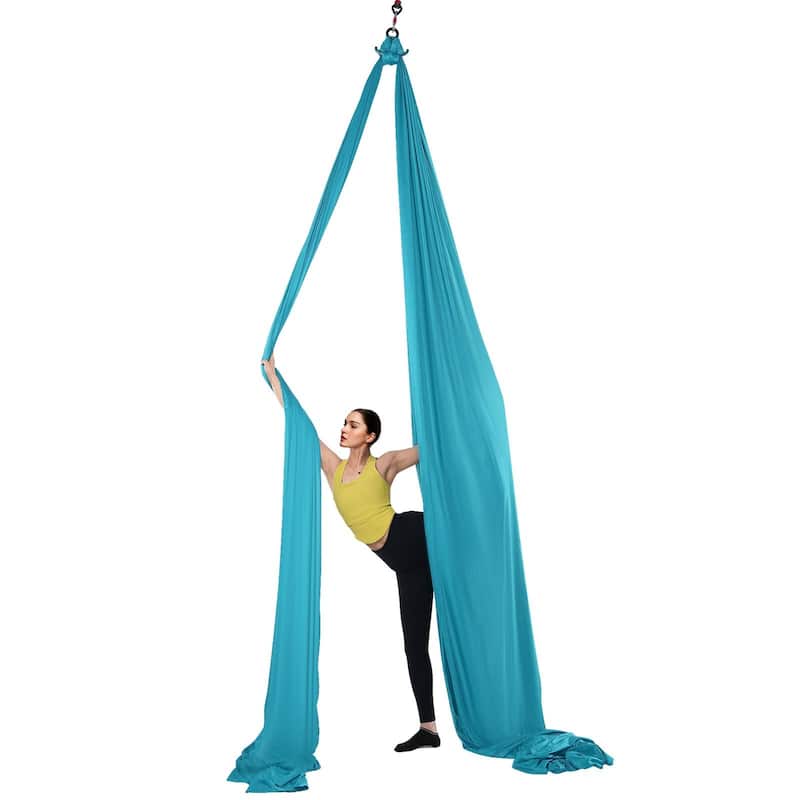 Aerial Yoga Hammock Kit 11 Yards Nylon Swing with Rigging Hardware