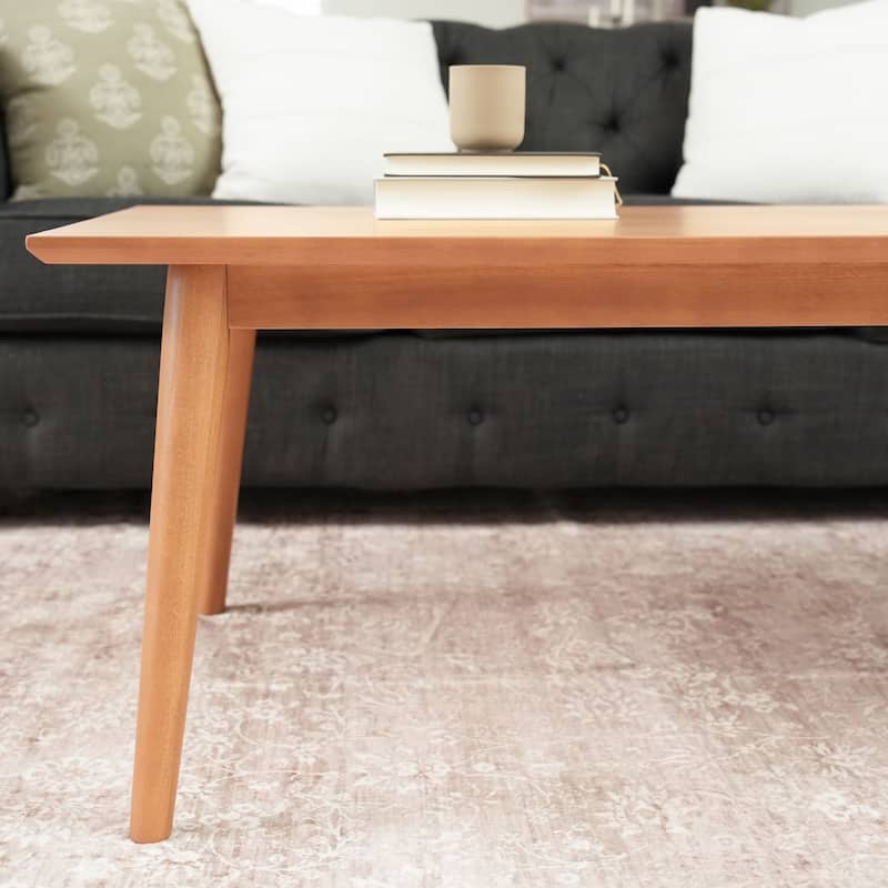 Plank and Beam Mid-Century Rectangular Coffee Table - 48"