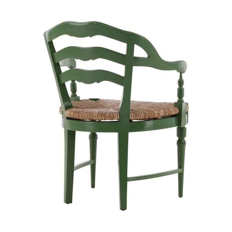 Furniture Classics Mahogany Rush Seat Maverick Arm Chair