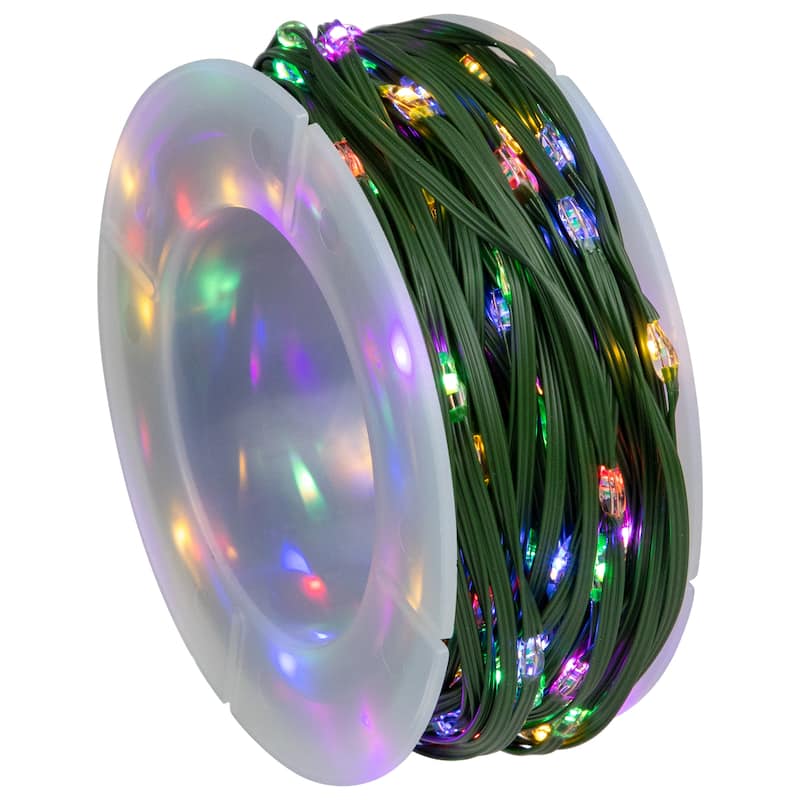 200ct Multi-Function Christmas Fairy Lights 64.5ft Green Wire - 64.5'