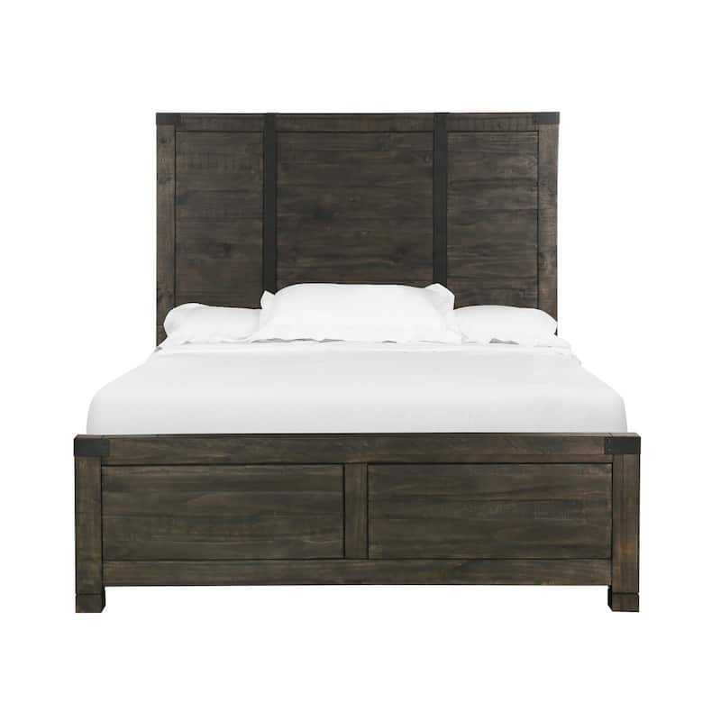 Magnussen Home Abington Weathered Charcoal Queen Panel Bed
