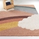 preview thumbnail 1 of 8, Mod-Tod Bella Kids Rainbow Shag Area Rug 5'3" x 7' - Pink