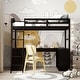 preview thumbnail 11 of 16, Health and Comfort Twin size Wooden Loft Bed with Drawers, Cabinet, Shelves and Desk