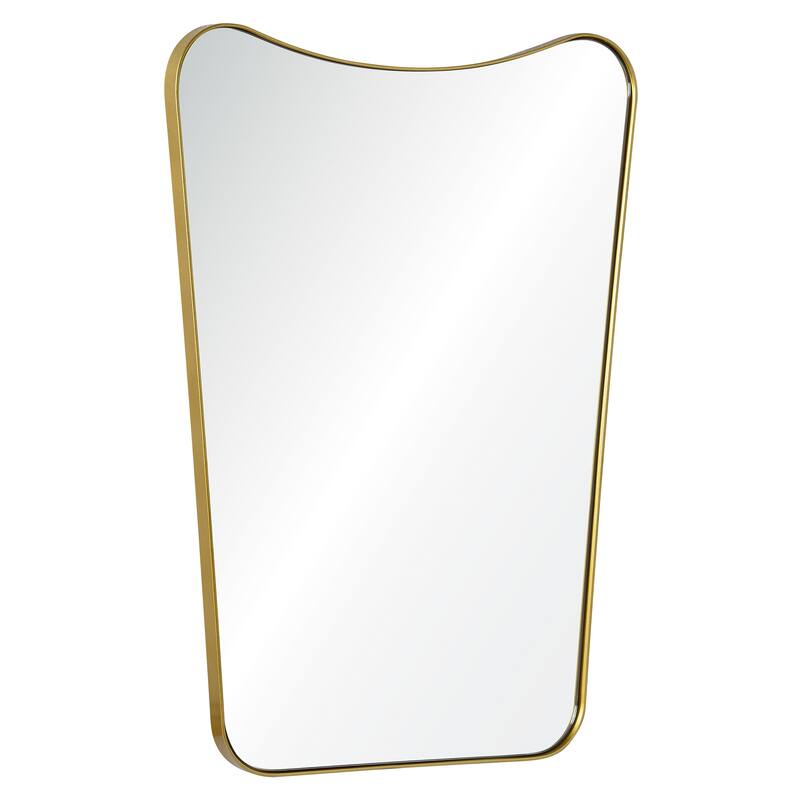 Renwil Tufa 28" Tall Rectangle Wall Mirror, Yellow