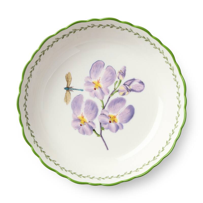 Certified International Mirabella 9" Soup/Cereal Bowls, Set of 4 Assorted Designs - 9.00"L x 9.00"W x 2.00"H