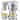 VEVOR Commercial Silver Juice Extractor Aluminum Casting and Stainless Steel Constructed Centrifugal Electric Juicer
