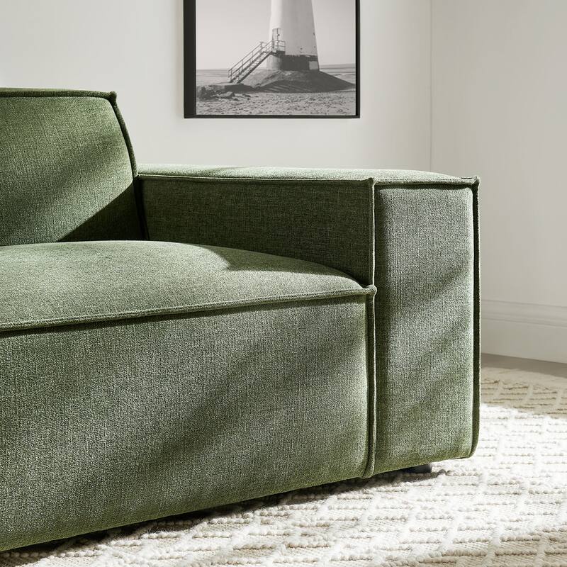 Restore Performance Fabric Upholstered Right-Facing Modular Lounge Chair