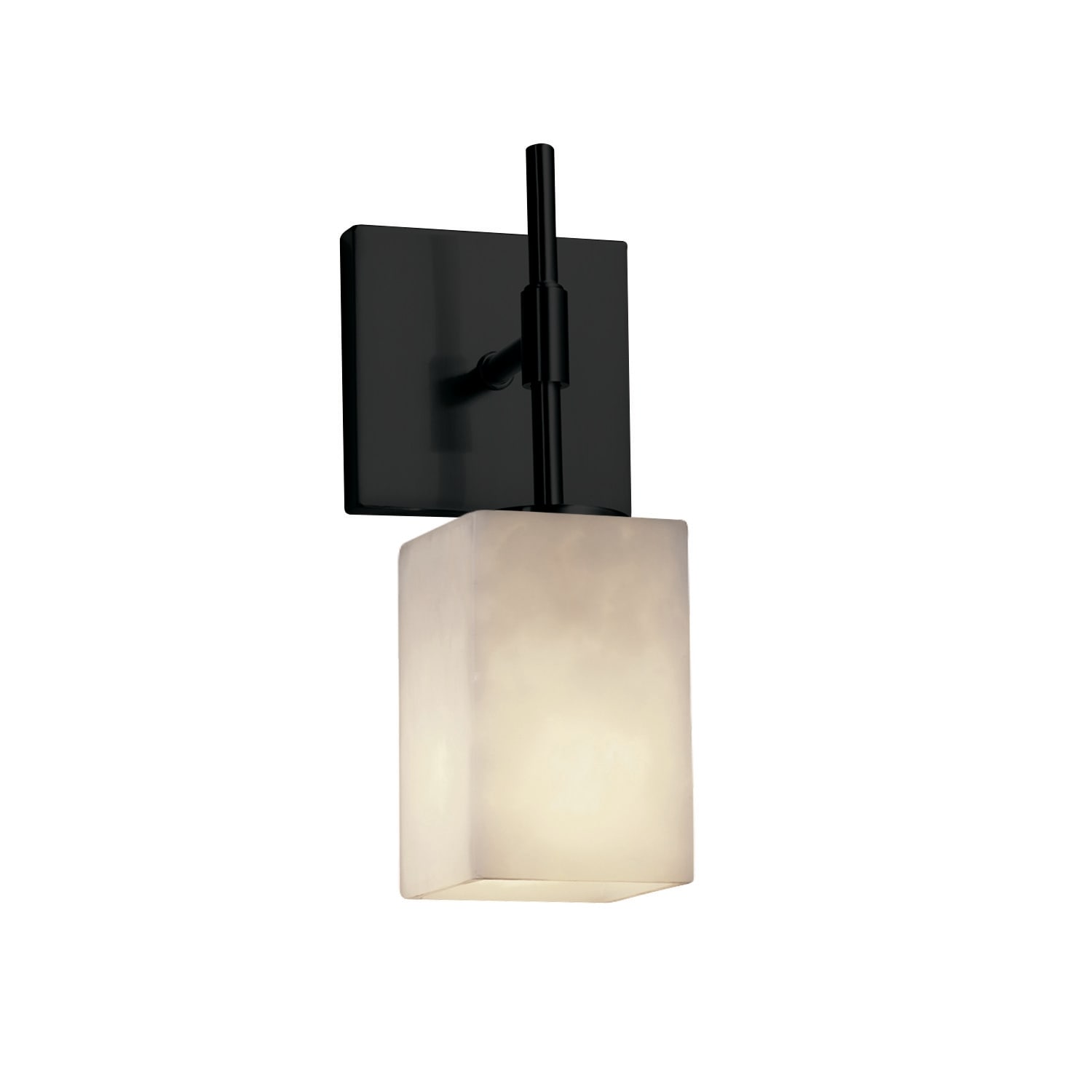 Justice Design Clouds Union 1-light Wall Sconce (Tall), Clouds Square w/ Flat Rim Shade