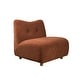preview thumbnail 9 of 21, Art Leon Jacquard Fabric Module Accent Chair Orange