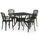 preview thumbnail 1 of 10, vidaXL 5 Piece Bistro Set Cast Aluminum Bronze
