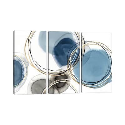 iCanvas "Infinity Indigo II " by Isabelle Z 3-Piece Canvas Wall Art Set