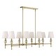 preview thumbnail 8 of 14, Uttermost Arques 8 Light Linear Chandelier - 48"W x 18.125"D x 14.5"H