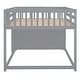preview thumbnail 42 of 94, Space-Saving Low Bunk Bed with Storage, Wood Floor Bunk Beds with 4 Drawers and 3 Shelves, for Kids, Girls Boys, Teens, Adults