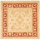 preview thumbnail 13 of 170, SAFAVIEH Anatolia Angeline Traditional Oriental Hand-spun Wool Rug 8' Square - Ivory/Red - Square