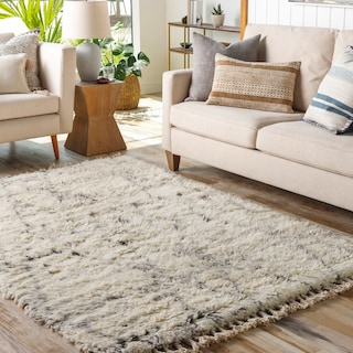 Jashub Handmade Bohemian Diamond Wool Area Rug
