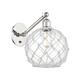 Option Clear Glass with White Rope / Polished Nickel