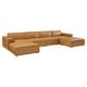 preview thumbnail 1 of 9, Restore 6-pc. Vegan Leather Sectional Sofa Symmetrical