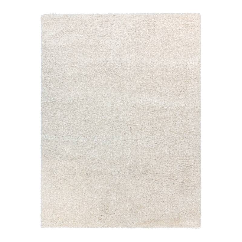 Gertmenian Thayer Solid Modern Ivory Shag Area Rug