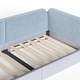preview thumbnail 34 of 124, Bonwell Upholstered Teddy Fleece Montessori Floor Bed with Half-Enclosed & Curved Guardrails for Kids by GDFStudio