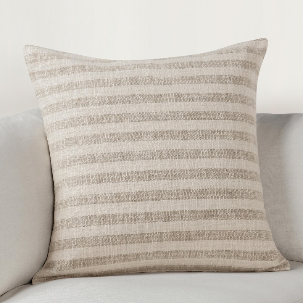 Villa by Classic Home Linna Linen Blend Fabric Throw Pillow