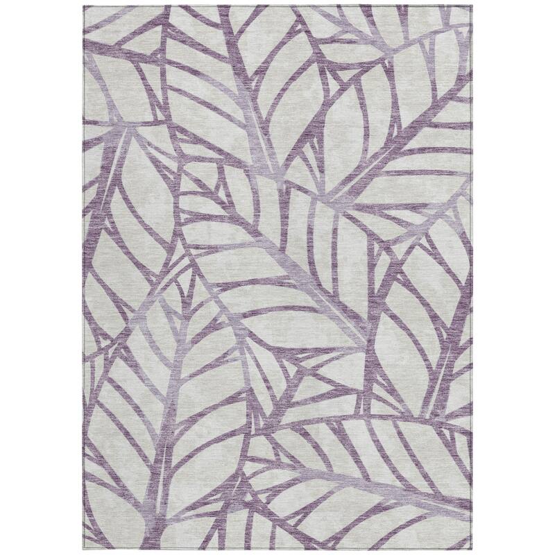 HomeRoots Floral Transitional Rectangle Outdoor Rug