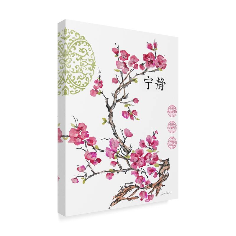 Jean Plout 'Cherry Blossom Serenity' Canvas Art