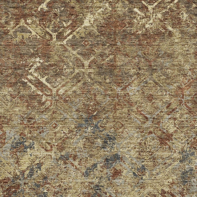 HomeRoots Geometric Transitional Rectangle Outdoor Rug