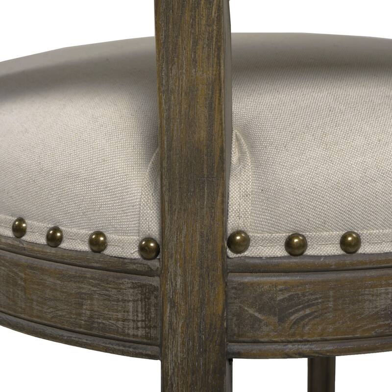 Farmhouse Counter Height Bar Stool with Backrest