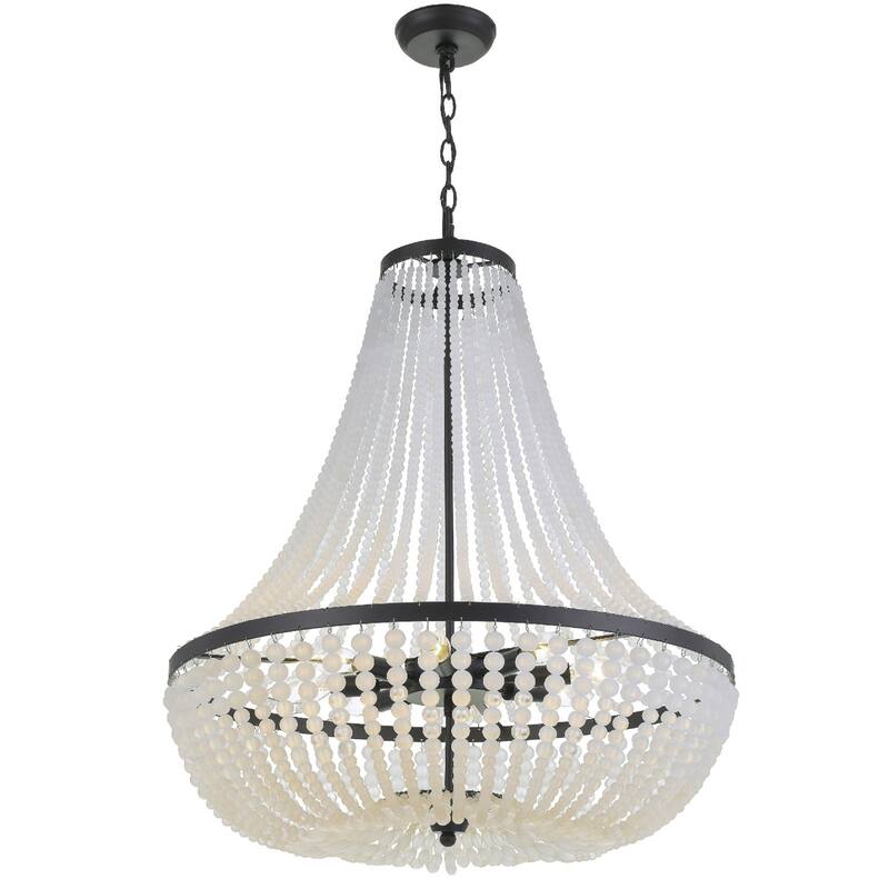 Crystorama Lighting Group Rylee 8 Light 25" Wide Beaded Empire