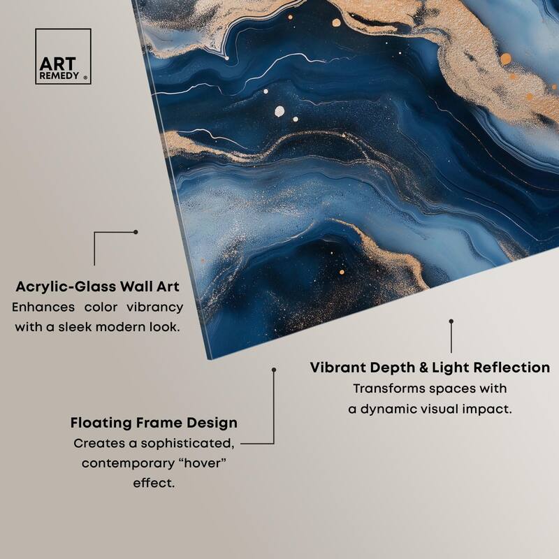 Deep Sea Geode II Acrylic by Art Remedy, Ready to Hang