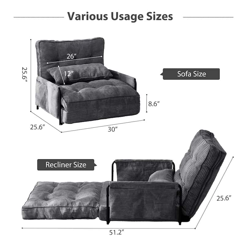 Bean Bag sofa,Floor Sofa Bed - 30"x25.6"