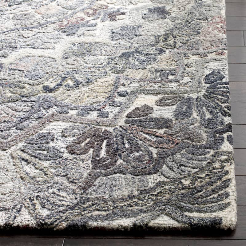 SAFAVIEH Handmade Marquee Genta Modern Medallion Wool Rug