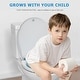 preview thumbnail 3 of 17, 2 in 1 Toilet Seat for Toddlers and Adults with Built-in Potty Training Seat