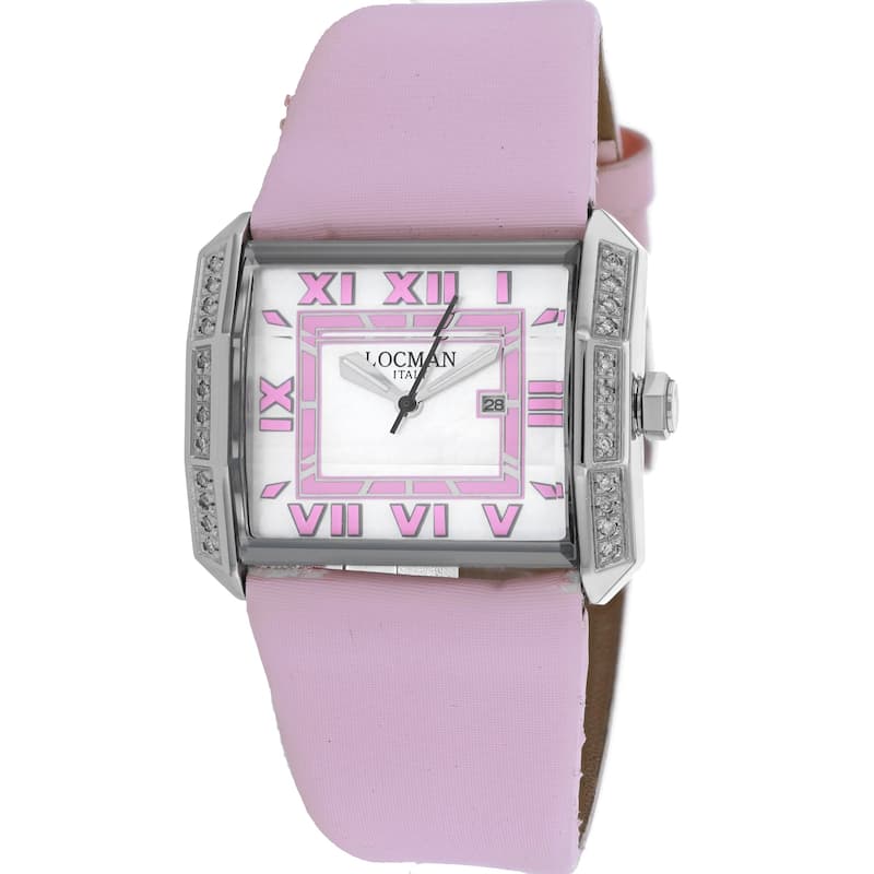 Locman Women's Diamond Classic Mother of pearl Dial Watch - 232MOPPKD - Mother of pearl - 6 (36)