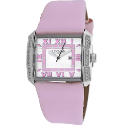 Locman Women's Diamond Classic Mother of pearl Dial Watch - 232MOPPKD - Mother of pearl - 6 (36)