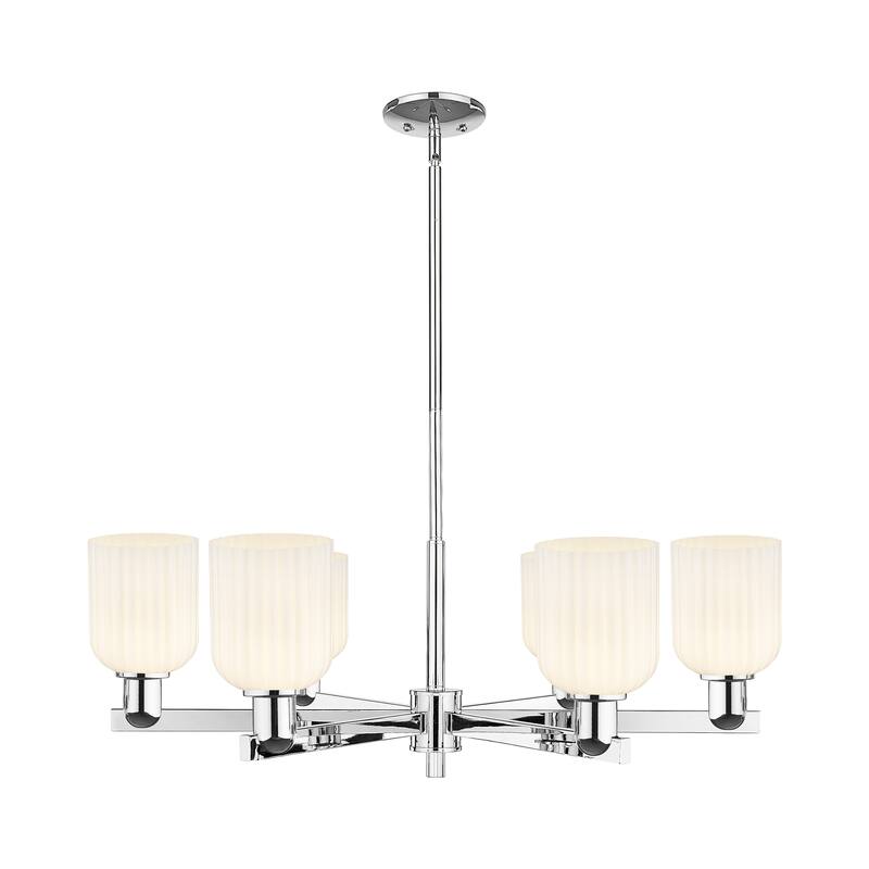 Innovations LightingDowntown Urban - Bridal Veil - 6 Light 35" Stem Hung Chandelier