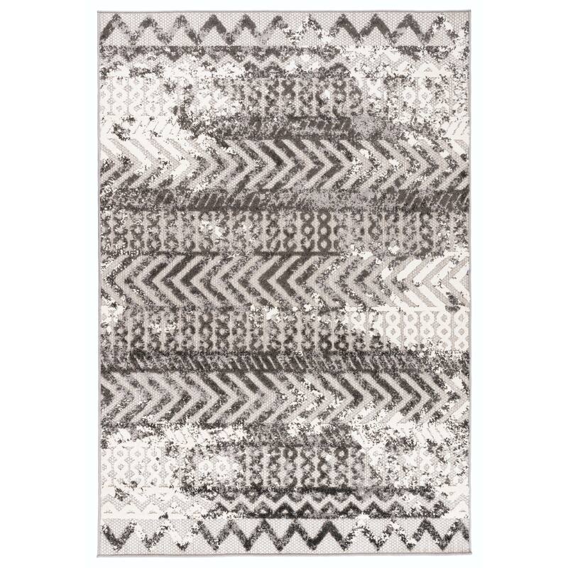 World Rug Gallery Turin Modern Geometric Bohemian Indoor/Outdoor Area Rug