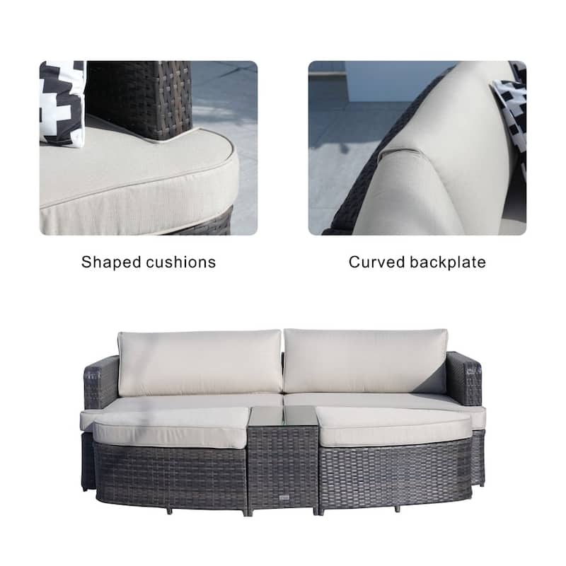Outdoor Sectional Daybed Garden Furniture