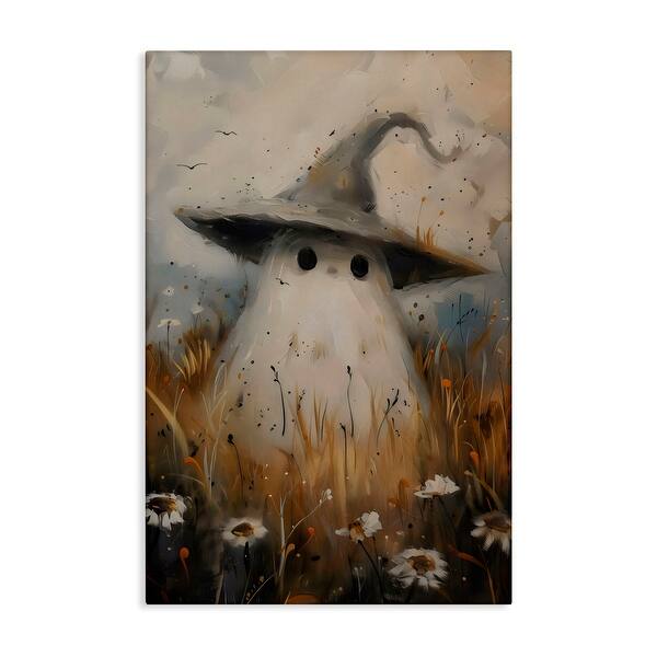 Stupell Cute Ghost In Field Canvas Wall Art Design by Arlington Prints ...