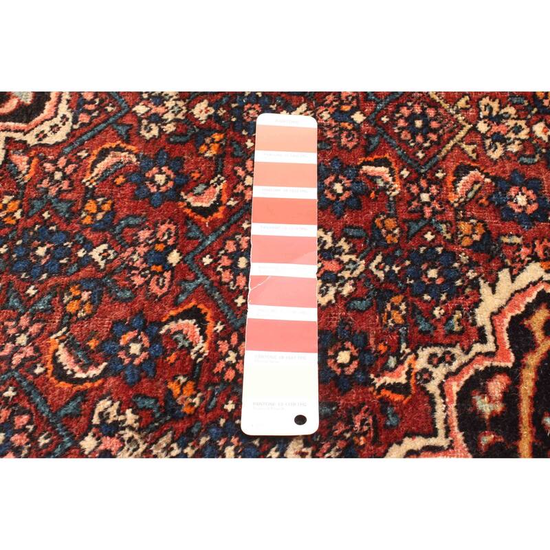 ECARPETGALLERY Hand-knotted Anatolian Vintage Dark Red Wool Rug - 4'0 x 6'7