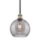 Option Black Antique Brass / Light Smoke Deco Swirl