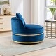 preview thumbnail 46 of 62, 360 Degree Swivel Accent Chair Velvet Modern Upholstered Barrel Chair Over-Sized Soft Chair with Seat Cushion