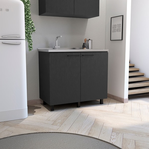 Utility Sink with Cabinet Stainless Steel Countertop - On Sale - Bed ...