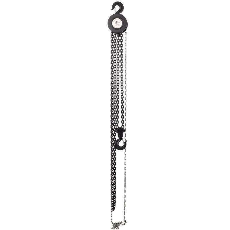 Manual Chain Hoist 11000lbs 5T Capacity 10ft wIth 2 Heavy Duty Hooks