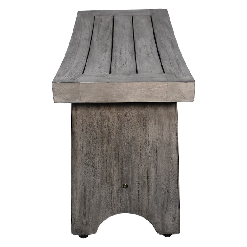 24", Antique Gray, Teak Shower Stool, Teak Shower Bench, Teak Shower Seat, Teak Bench Shower - 24