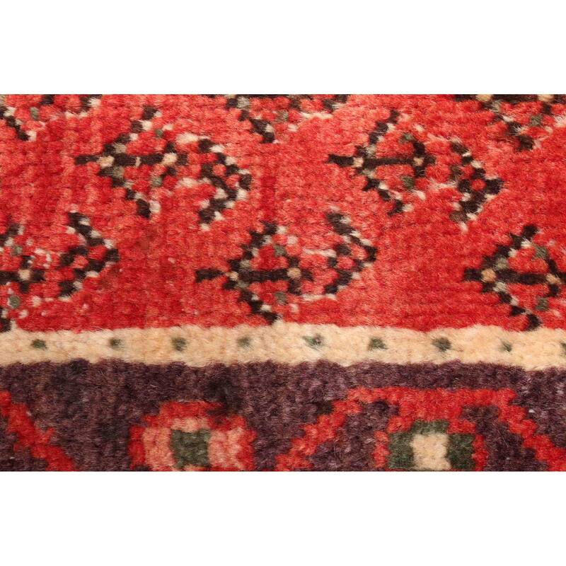 ECARPETGALLERY Hand-knotted Andelz Red Wool Rug - 3'3 x 6'9